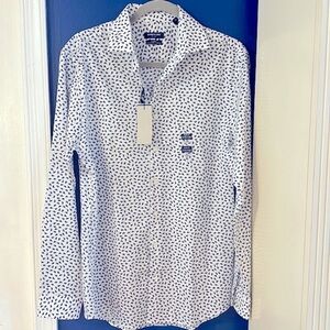 NWT Men’s Kenneth Cole Slim Fit Wrinkle Free Long Sleeve Buttondown Size Medium
